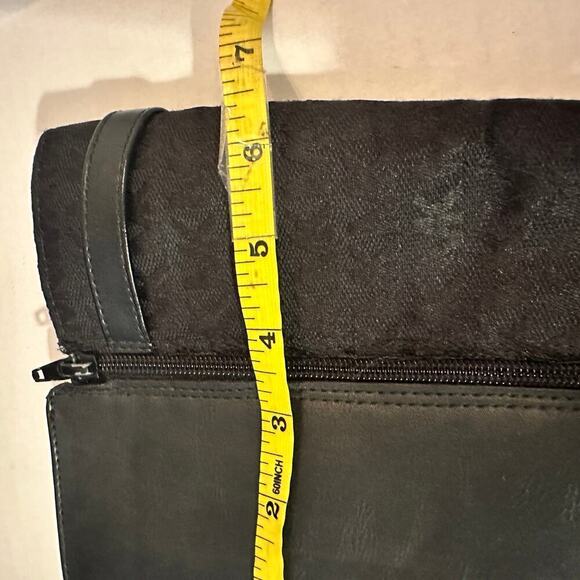 Michael Kors Logo Size 5 Black Zeppelin Riding Boot Fall Winter Closet Staple - Picture 9 of 11